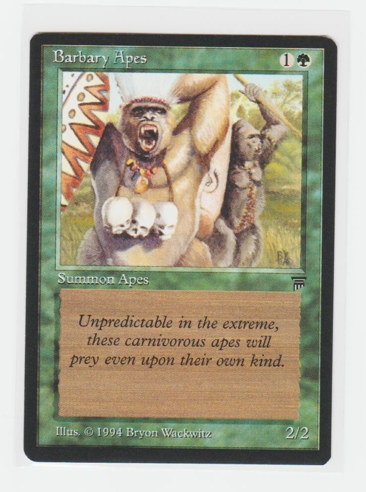 Magic the Gathering ~ MTG ~ 1x Barbary Apes ~ LEGENDS ~ M/NM