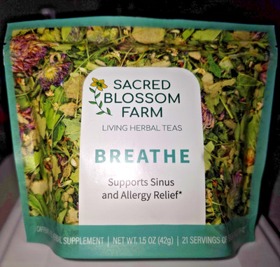 BREATHE - Herbal Tea - Sacred Blossom Farm - Respiratory Relief- Hot - Free Ship