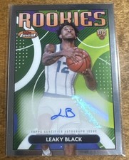 2023 Topps Finest Basketball Leaky Black Finest Rookies Autograph Card