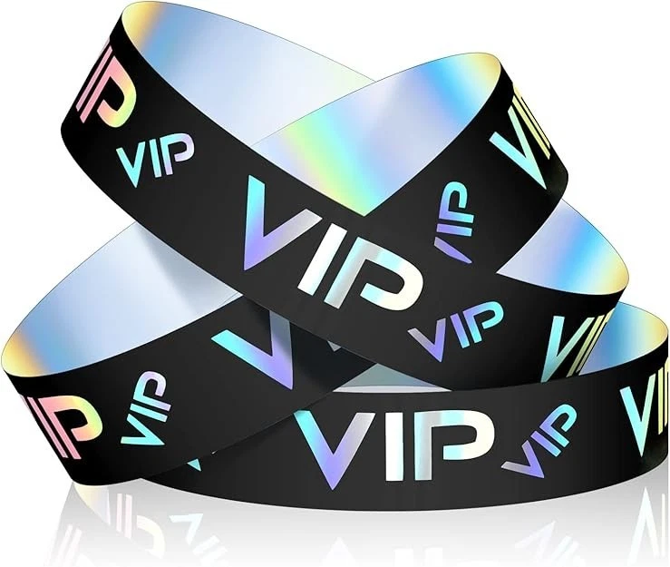 Pack De 100 Pulseras De Vinilo De Seguridad – Color Violeta | Ajustables Con Broche De Plástico | Ideales Para Eventos Y Festivales