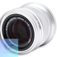 Olympus M.Zuiko Digital 45mm F1.8 Lens Silver Used with Protector JP