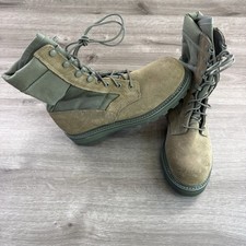 Mondo PT 8430 USAF Men's Size 7R Sage Green Steel Toe Combat Boots USA Made