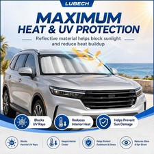 Lubech Jumbo Accordion Windshield Sunshade For Cars Trucks Suvs 27 X 67. Lubech Jumbo Accordion Windshield Sunshade For Cars Trucks Suvs 27 X 67.