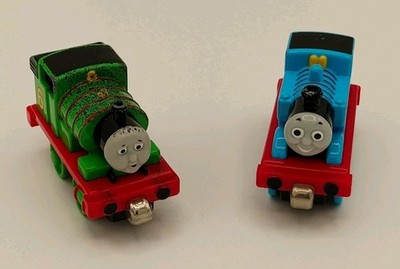 VTG 2002 Thomas & Friends Learning Curve Magnetic Diecast Thomas & Percy Trains 