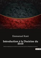 Emmanuel Kant | Introduction à La Doctrine Du Droit | Taschenbuch | FranzöSisch