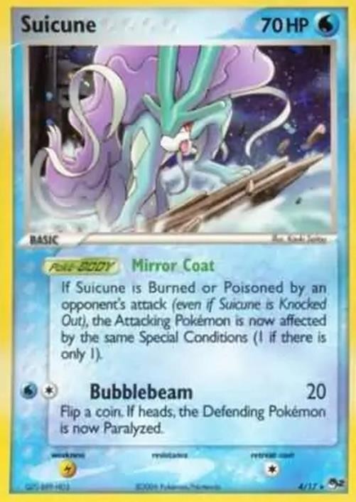 Suicune - 4/17 - Pokemon Pop Series 2 Holo Card NM