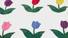 NEW Applique Quilt, Spring Tulip Size: 105 "  x 92" — photo 2