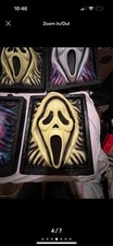 Scream scary movie Wall Plaque 3D glow in the dark Hanging Halloween Prop 6 pcs