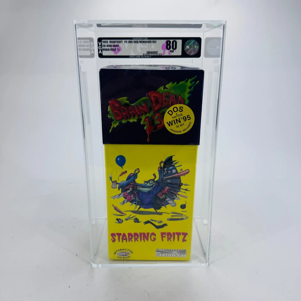 Brain Dead 13 - Starring Fritz PC CD-Rom 1995 Readysoft (not PSA CGC) NM VGA 80 - Image 2 of 4