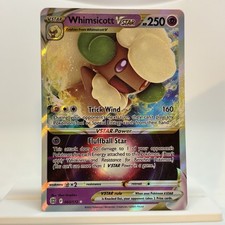 Carta Pokemon Whimsicott Vstar 065/172 stelle brillanti quasi nuova ultra rara full art