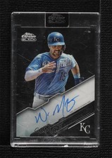 2020 Topps Chrome Black Chrome Black Auto Whit Merrifield #CBA-WM Auto 19l7