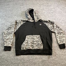 Ariat Patriot Hoodie Mens Large Black Digital Camo Cotton Flat Patch Outerwear