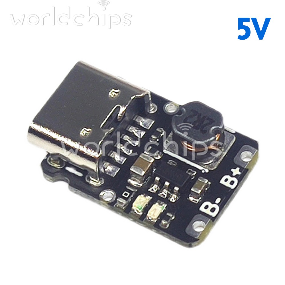 10pcs 5V 1A Charge Discharge module 18650 Lithium Battery Charging Module Type-c