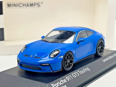 Porsche 911 (992) GT3 Touring 2021 Blue 1/43 Scale Diecast Model Car Minichamps