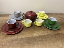 Hazel Atlas Little Hostess Moderntone Platonite Sierra Tea Set