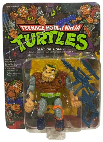 Teenage Mutant Ninja Turtles General Traag Figure NEW w Creases Playmates 1989