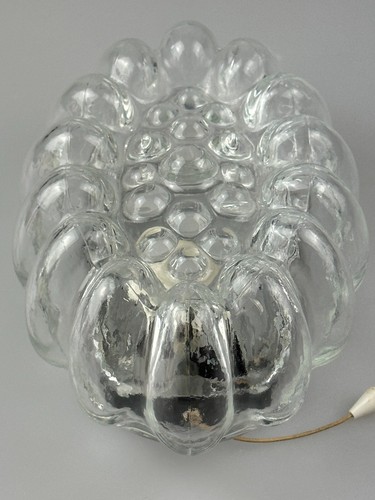 60er 70er Jahre Wandlampe aus Glas & Metall Bubble Wall Sconce Space Age Design - Picture 14 of 22