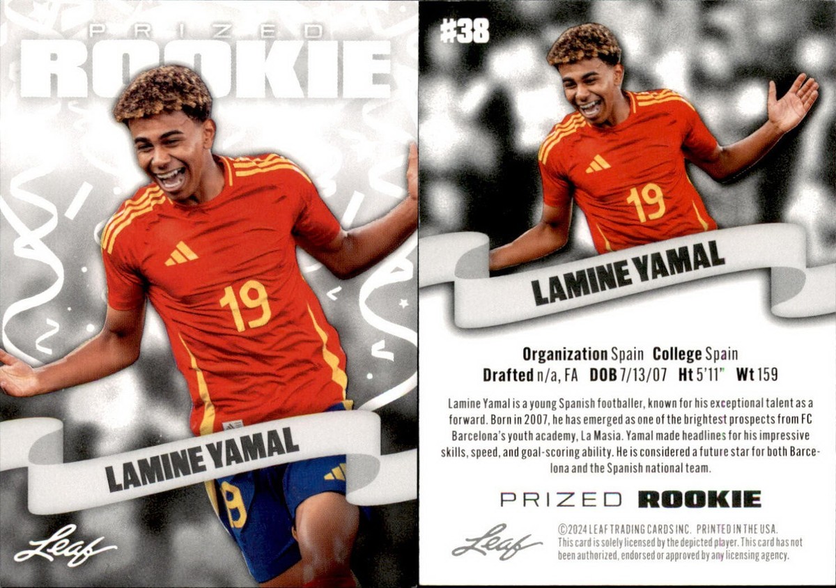 Carte UEFA EURO 2024 Lamine Yamal #070 - Rookie BARCELONA Topps