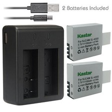 Kastar Battery  Charger for SJ4000 SJ5000 SJ6000 SJ7000 SJ8000 Camera Camcorder