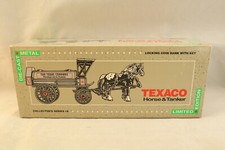Ertl 1991 Texaco Horse  Tanker Collectors Series 8 Diecast Locking Coin Bank