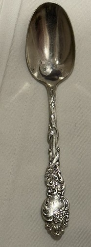 10 ROGERS BROS 1847 COLUMBIA Serpent Teaspoon Silverplate Flatware Faint Mono - Picture 3 of 4