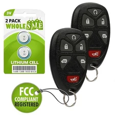2 Replacement For 2006 2007 2008 2009 2010 2011 Chevrolet HHR Car Key Fob Remote