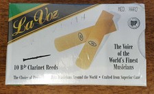 Rico La Voz  Reeds for Bb Clarinet, Boxes of 10, Various Strengths