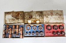 Set Of 3 Vintage Bonney Tools Hex Rethreader Die Sets Tr-7 Tr-8 804b Set Of 3 Vintage Bonney Tools Hex Rethreader Die Sets Tr-7 Tr-8 804b