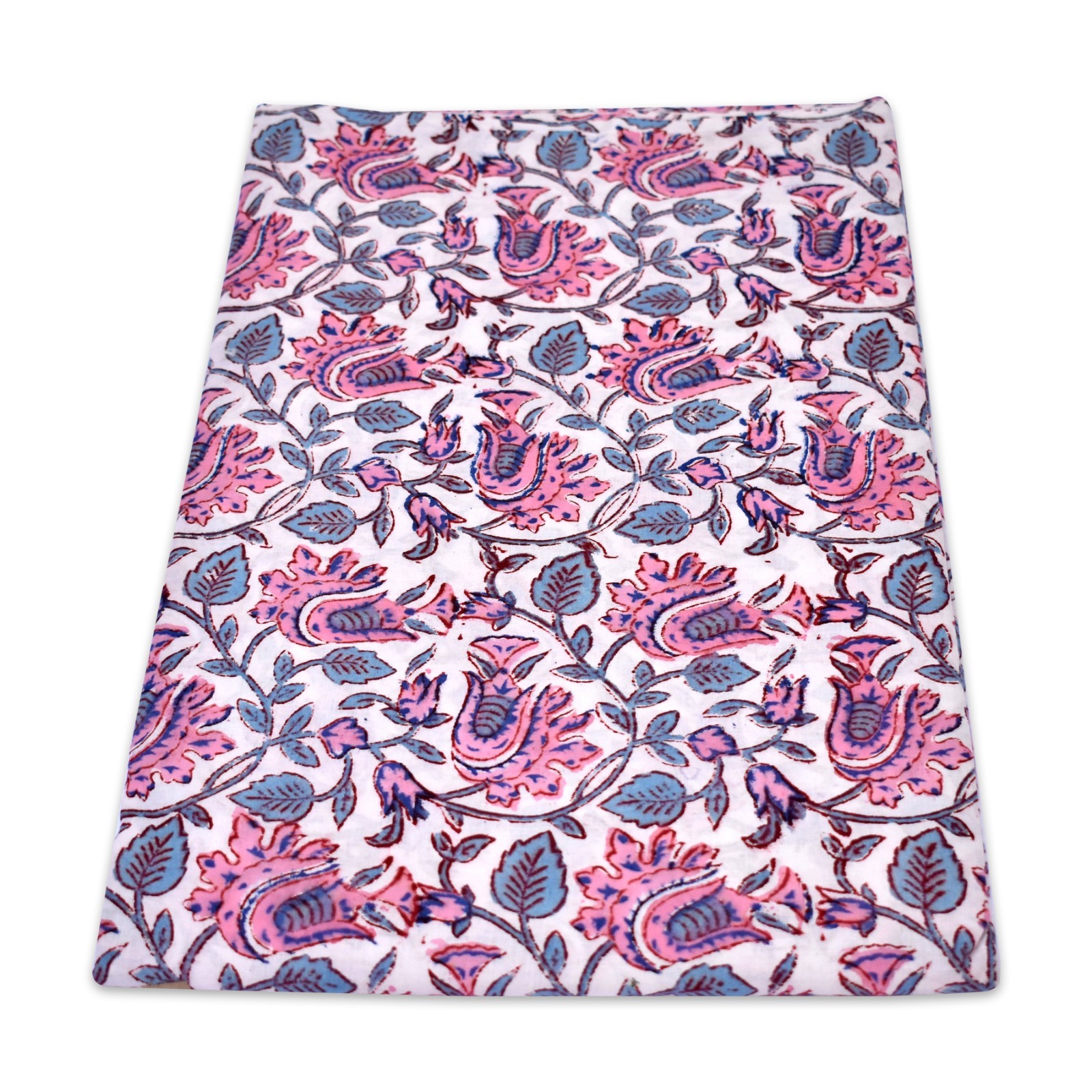 10 Yard Indian Hand Block Printed Fabric Cotton Running Dress Sewing