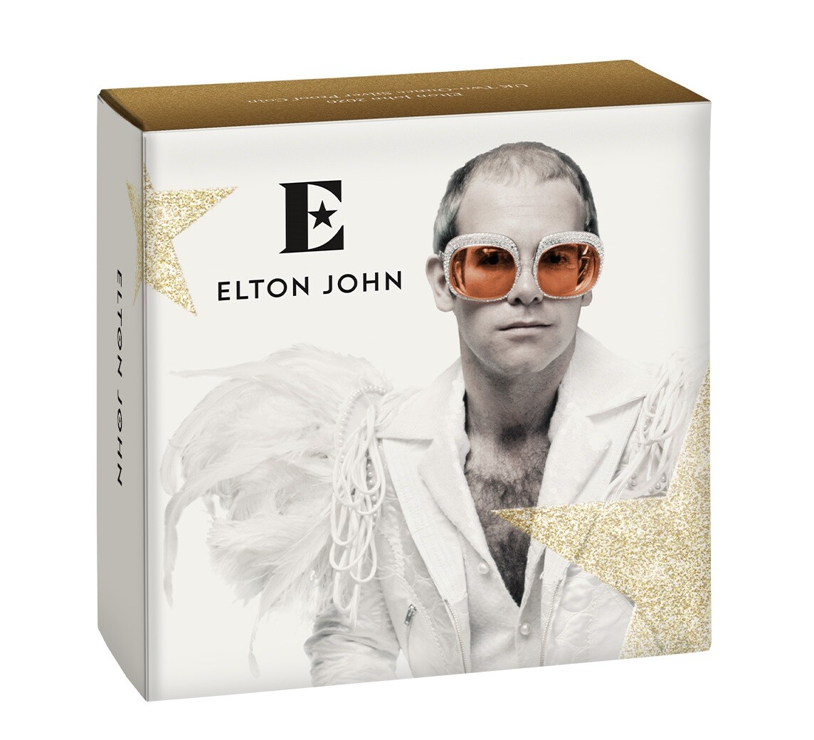 ELTON JOHN MUSIC LEGENDS UK £5 記念2020 Great Britain 2020 £10 Music Legends ELTON JOHN Silver Proof 5 oz