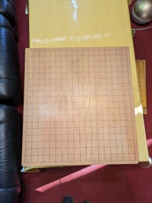 Go Board Japanese Vintage with 4 legs Igo goban 42.5cm × 45.5cm × 17.5cm