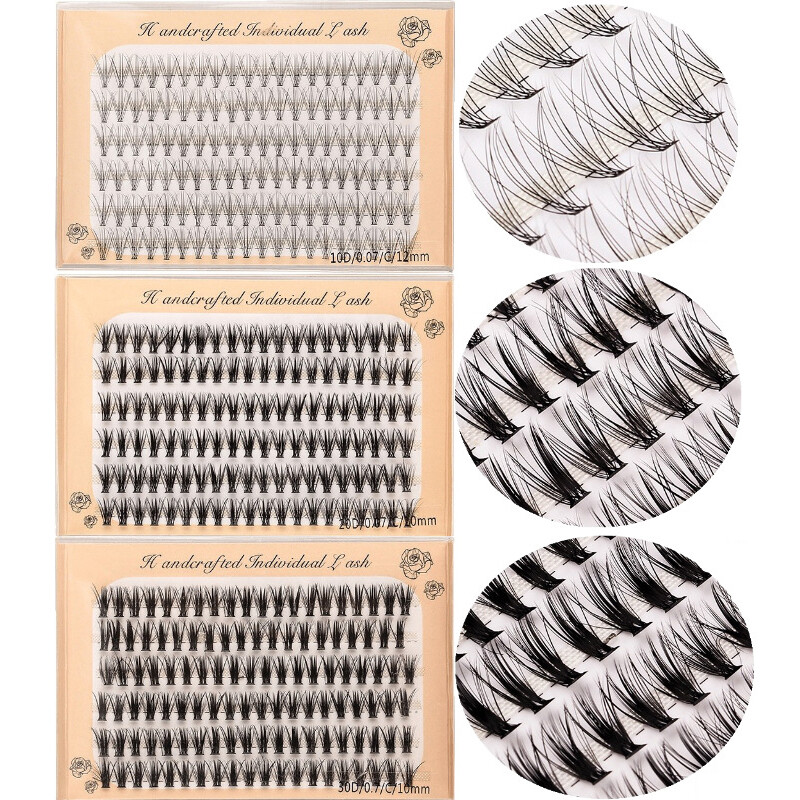 8/10/11/12/13mm C Curl False Eyelashes Thick Long Lash Extension DIY