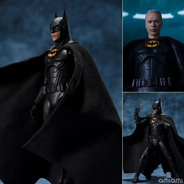 Figura Oficial Bandai S.H.Figuarts Batman (Michael Keaton) The Flash Nueva - Imagen 2 de 4