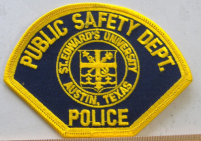 ST EDWARDS UNIVERSITY PUBLIC SAFETY DEP POLICE TEXAS POLICE FABRIC ...