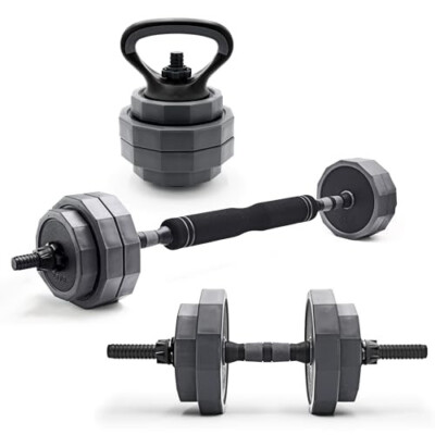 Hex Dumbbell Amazonbasics Adjustable Barbell Set CAP Barbell 66 Lb