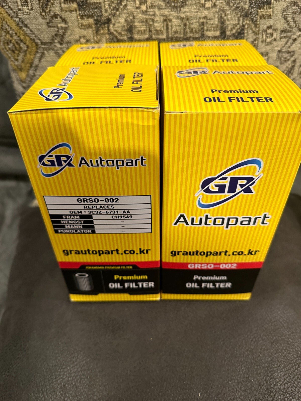 4 PACK GB Oil Filters For Ford F250 F350 6.0L 6.4L Diesel Replaces