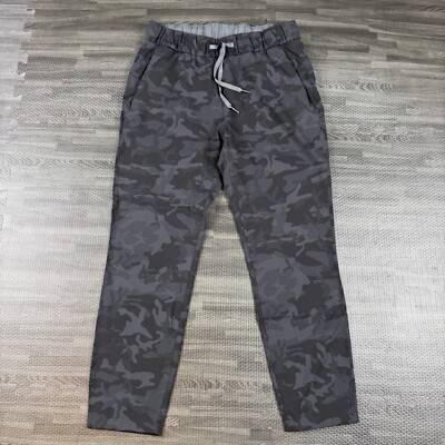 Lululemon Pants Womens Gray Black Camo On the Fly Jogger