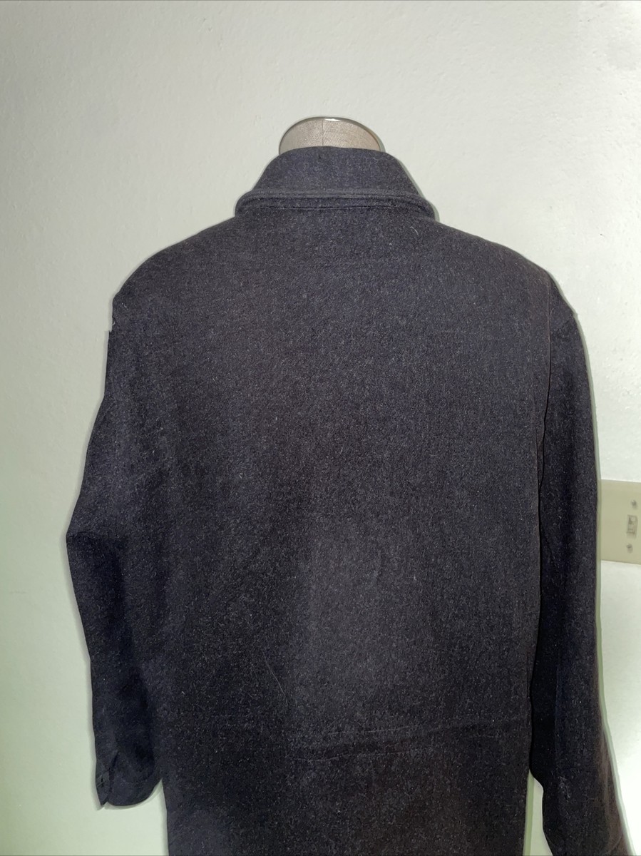 Filson Garment 100% virgin wool jacket men size M black (0557) | eBay
