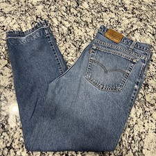 Men's Vintage Levis 540 Jeans Brown Tab Relaxed Flex Fit Size 38x30 Made In USA.