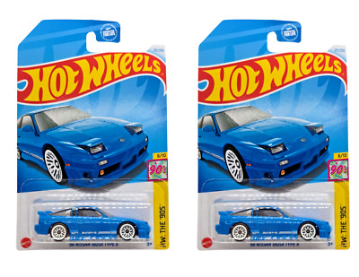 2024 Hot Wheels '96 Nissan 180SX Type X #211 Blue JDM - Set of 2