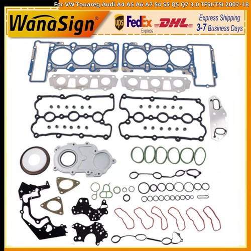 For VW Touareg Audi A4 A5 A6 A7 S4 S5 Q5 Q7 3.0 TFSI/TSI 2007-18 Head Gasket Set