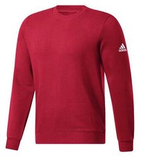 Suéter Adidas Para Hombre Polar Rendimiento Entrenamiento Cuello Redondo - Rojo Poder