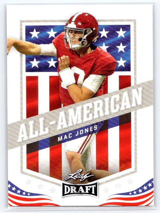 Mac Jones 2021 Leaf Draft Rookie All-American #46