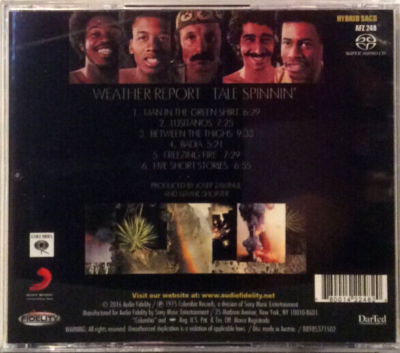 Weather Report - Tale Spinnin' Audio Fidelity SACD (Hybrid