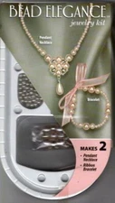 BEAD ELEGANCE PINK PENDANT NECKLACE & BRACELET BEAD JEWELRY KIT