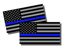 8x Thin Blue Line 3M Decal Sticker Molon Labe Skull American Flag Small Police
