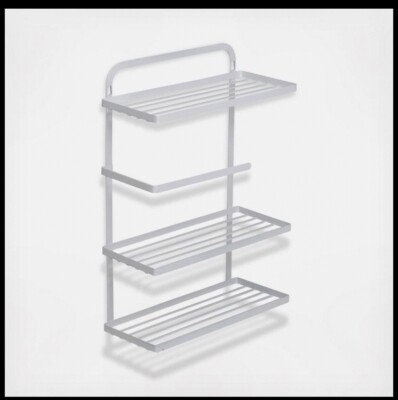 Honey Can Do 3 Shelf Kitchen Organizer (Wall Mount Or Hang Over Door) -Brand New