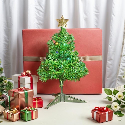 30CM Pink Purple Blue Gold Christmas Tree Desktop Mini E3X9 Tree~ Christmas J5G1 - Picture 2 of 16