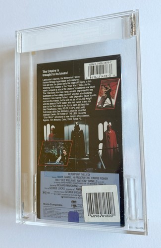 Star Wars Return Of The Jedi Sealed VHS 1990 IGS Graded 8.5/7 - Picture 4 of 8