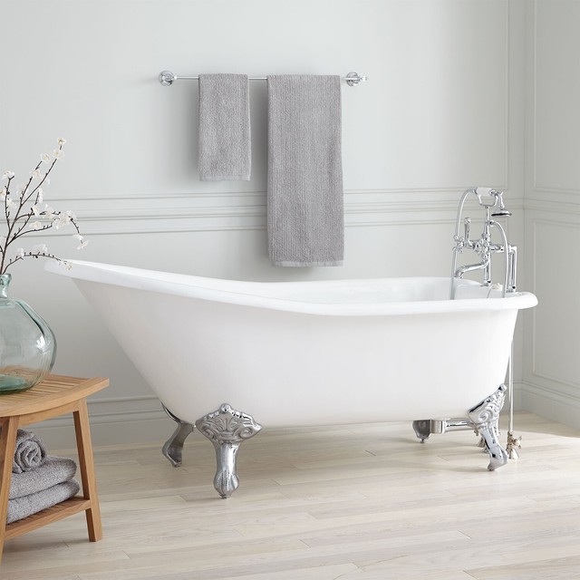 Signature Hardware 66 Goodwin Cast Iron Slipper Clawfoot Bathtub